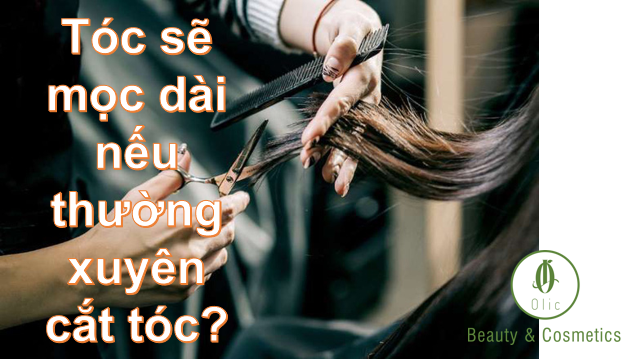 cắt tóc thường xuyên tóc sẽ nhanh dài