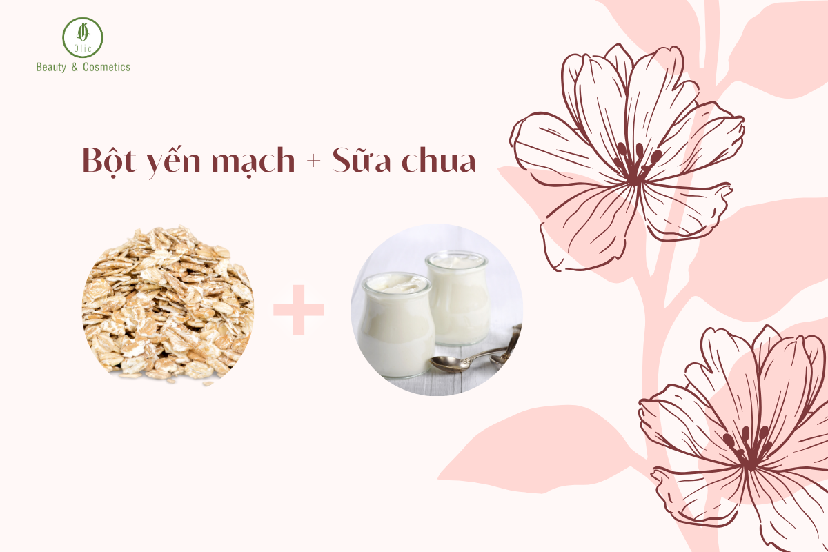 Ủ trắng body với bột yến mạch và sữa chua